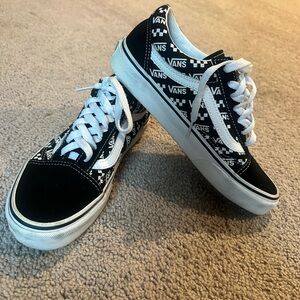 Vans Black and White Women's Sneakers